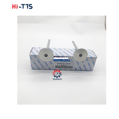 صمام محرك الديزل S4D102 S6D102 صمام الإدخال والتصريف 6732-41-4210 6732-41-4110
