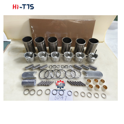 6D14T مجموعة محركات للحفر E120 E140 E180 طابعة ، مسدس ، حلقة ، صمامات ، غلاف ، مجموعة غسيل كاملة