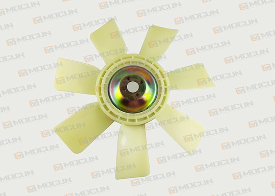 سعر جيد حفارة E200B مروحة بليد لمحرك الديزل S6K مروحة التبريد 4 ثقوب 7 شفرات الانترنت