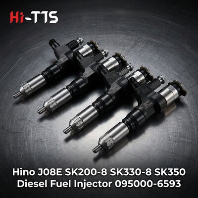 سعر جيد حقن الوقود 095000-6593 للمحفر الزاحف Hino J08E للمحرك SK200-8 SK330-8 SK350 الانترنت