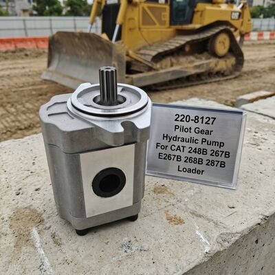 مضخة CAT Pilot Hydraulic Gear 220-8127 2208127 لجهاز تحميل السكيد ستير 248B 267B E267B 268B 287B قطع الغيار